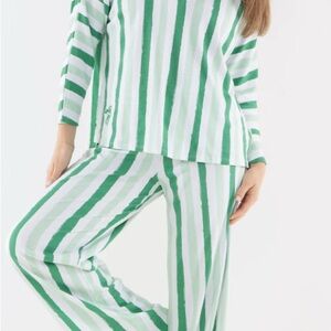 Striped Green Kids Pajama Set